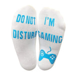 Gaming Letter Printed Socks